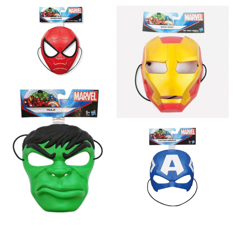Mini Máscara Avengers 5a+ /Surtido de 6 / Se venden por Separado