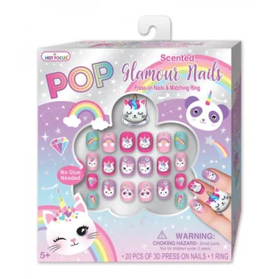 Uñas Pop Glamurosas Gaticornio 5a+