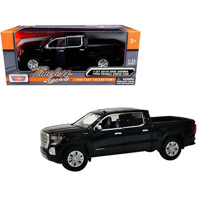 Carro 1:24 2019 GMC Sierra 1500 Denal Crew Cab Negro 3a+