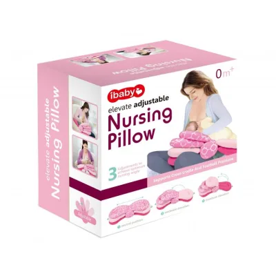 Baby Basics Almohada de Lactancia 3 Posiciones Rosada (66525)