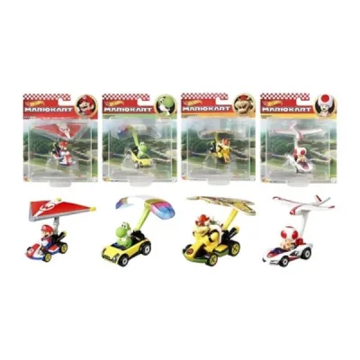 Hot Wheels Carro Mario Kart con Planeador Blister 3a+