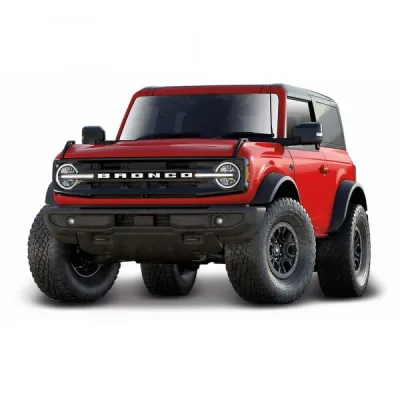 Carro 1:18 SE 2021 Ford Bronco Wildtrak Roj/ Neg 3a+