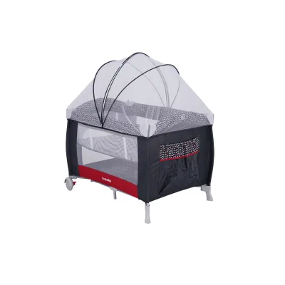 Baby Basics Encierro Serpentina con Toldo Color Gris con Rayas