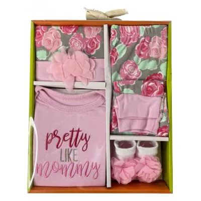 Baby Basics Conjunto Ropa para Bebé Pretty Like Mommy Caja de Regalo Unitalla