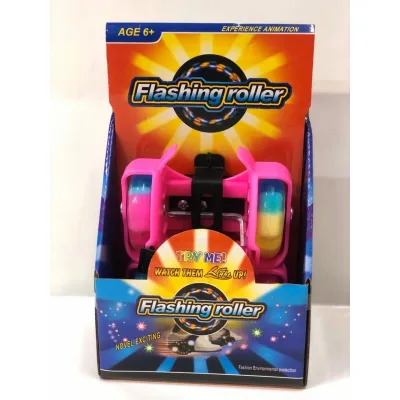 Patines Adaptables con Luz FucsiaRojo (30692)