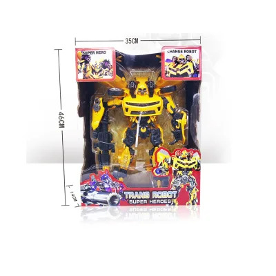TransRobot de Lujo Súper Heroes 2en1 Amarillo 3a+(421072)