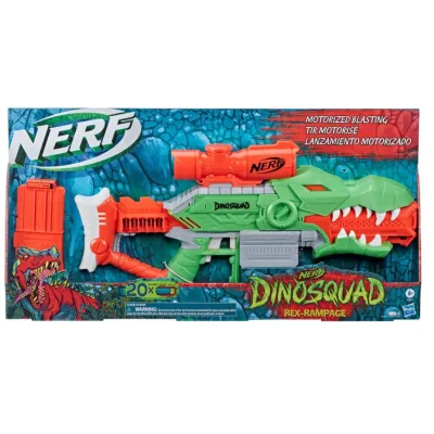Lanzador Nerf Dinosquad RexRampage 8a+