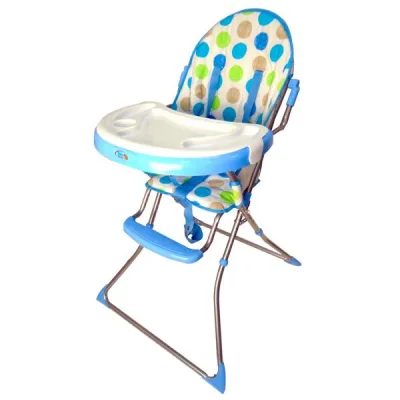 Baby Basics Silla Alta para Comer Azul Círculos 636m (434423)