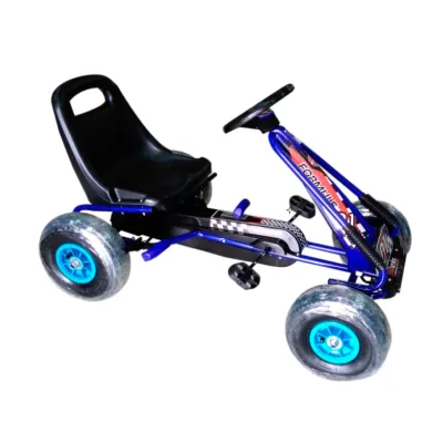 GoKart Azul con Llanta de Hule 3a+ 30Kg Max