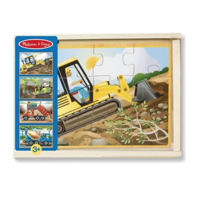 Rompecabezas de Madera Vehículos de Construccion Set/4 3a+