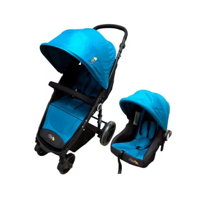 Baby Basics Coche con Portabebé Turqueza 15kg Max