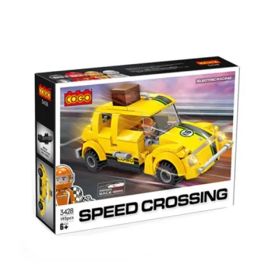 Carro Speed Crossing Amarillo 193pzs 6a+