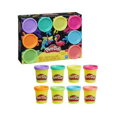 PlayDoh Plasticina Neón y Arcoíris Set/8 2a+