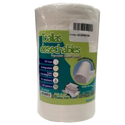 Baby Basics Toallas Desechables 100 Hojas (901980)