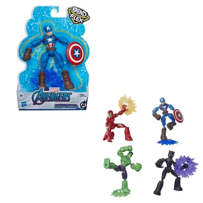 Figuras Avengers (Bend and Flex)Dobla y Flexiona 4a+