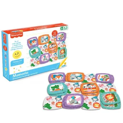 FisherPrice Juego Memoria 72pzs 3a+