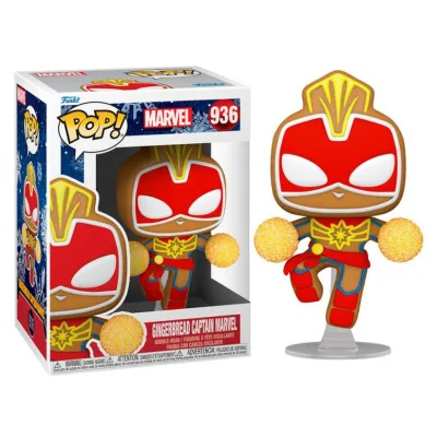 Figura Funko Pop! (936) Capitana Marvel Gallera de Jengibre 3a+