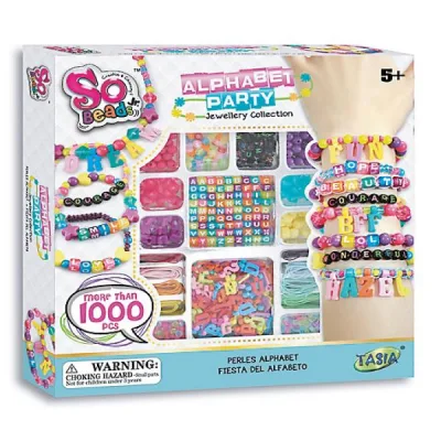 Pulseras Fiesta del Alfabeto 1000pzs 5a+