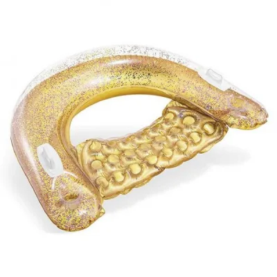 Flotador Sillón Inflable Glitter (RosadoOro)