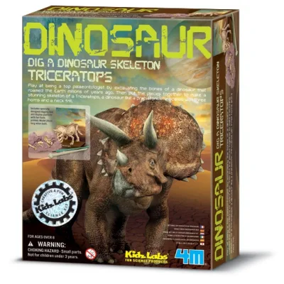 KidzlLabs Cava y Arma Tu Fósil de Triceratops 8a+