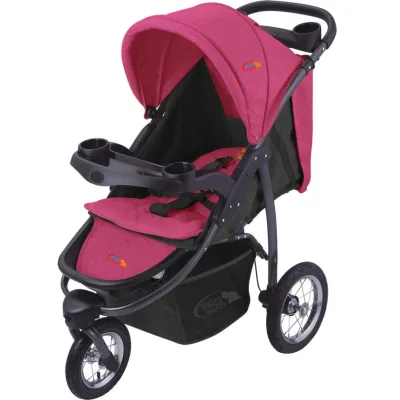 Baby Basics - Coche 3 Ruedas Inflar Cierre 1 Mano Rosado (417211)