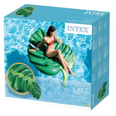 Colchon Inflable para Piscina en Forma de Hoja de Palma