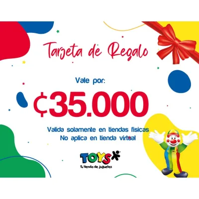 Tarjeta de Regalo ¢35000