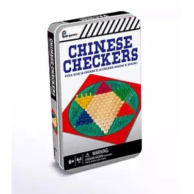 Juego de Mesa Damas Chinas Caja Metálica 6a+