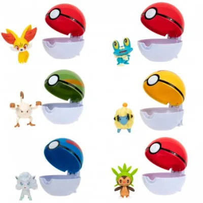 Figura Pokémon con Pokébola Clip´N´Go Blister 4a+
