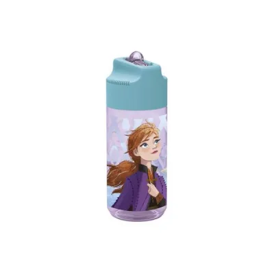 Botella Frozen con Tapa y Pajilla 430ml