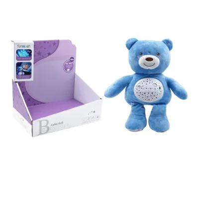 Peluche Osito Azul Relajante para Bebé con Luz y Sonidos 0m+(442473)