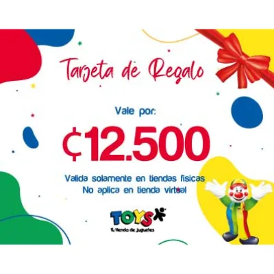 Tarjeta de Regalo ¢12500