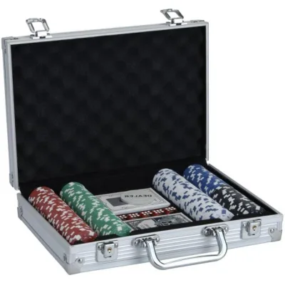 Juego de Poker Caja de Aluminio Deluxe