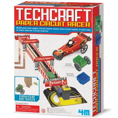 Techncraf Circuito de Papel de Carreras 5a+