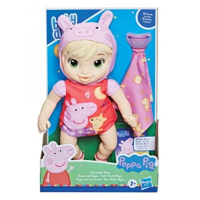 Baby Alive Bebé Pijama de Peppa Pig Hora de Dormir 2a+