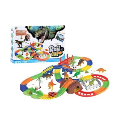Pista de Carros Armable Rain Car Dinosau 211pzs 3a+ (438209)