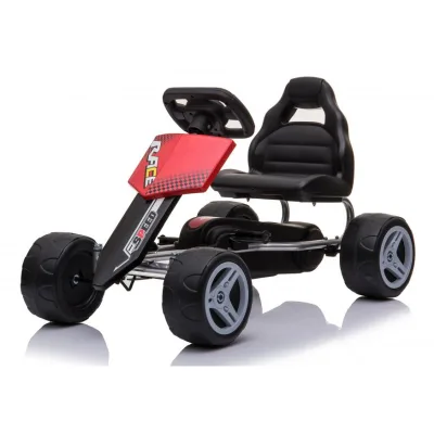 GoKart Rojo Llanta de Plástico 3a+ 30Kg Max