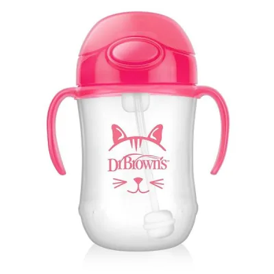 Mi Primer Vaso Bebé Pajilla Rosa (TC91011)
