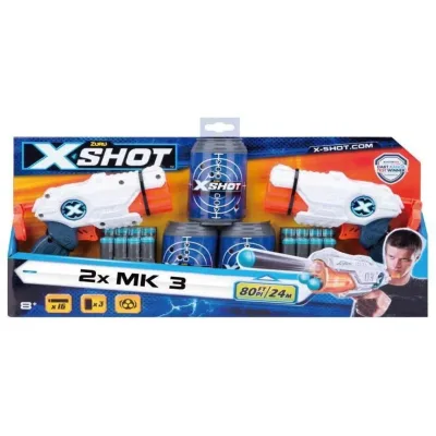 XShot Lanzadardos Mk 3 Set de 2 8a+