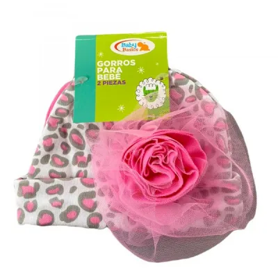 Baby Basics Gorro para Bebé 2pzs Rosado