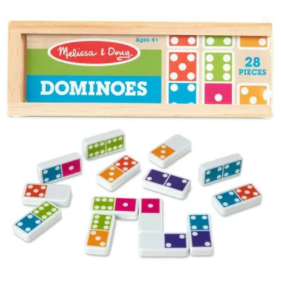 Juego de Dominó Caja de Madera 28pzs 4a+