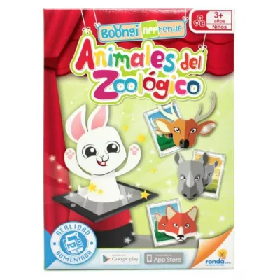 Juego Didáctico Boongi Apprende Animales del Zoológico 3a+