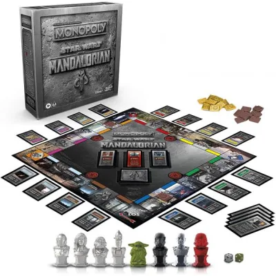 Juego de Mesa Monopoly Star Wars the Mandalorian 8a+