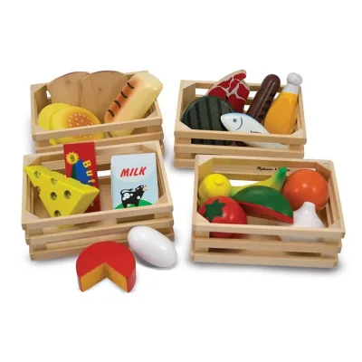 Set Grupos de Alimentos de Madera 21pzs 3a+