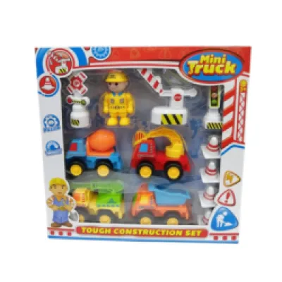 Mini Vehículos de Fricción de Construcción Set/12 3a+ (437905)