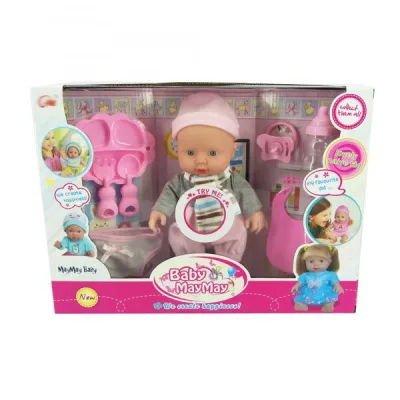 Bebé MayMay Rosaso con Accesorios de Alimentación 3a+(437042)