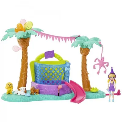 Polly Pocket Parque para Cachorros Rebota y Ladra 4a+