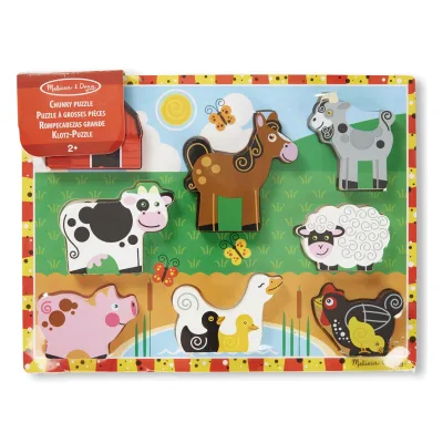Figuras de Madera de Encajar Animales de la Granja(3723) 2a+