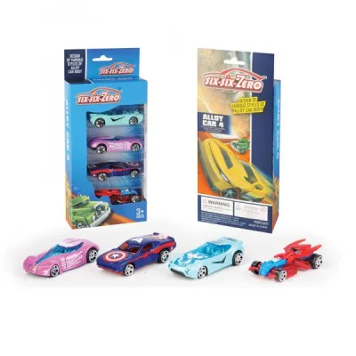 Carros SixSixZero Set de 4 3a+ (440585)