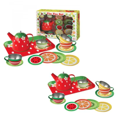 Juego de Té Frutal Aluminio 15pzs 3a+